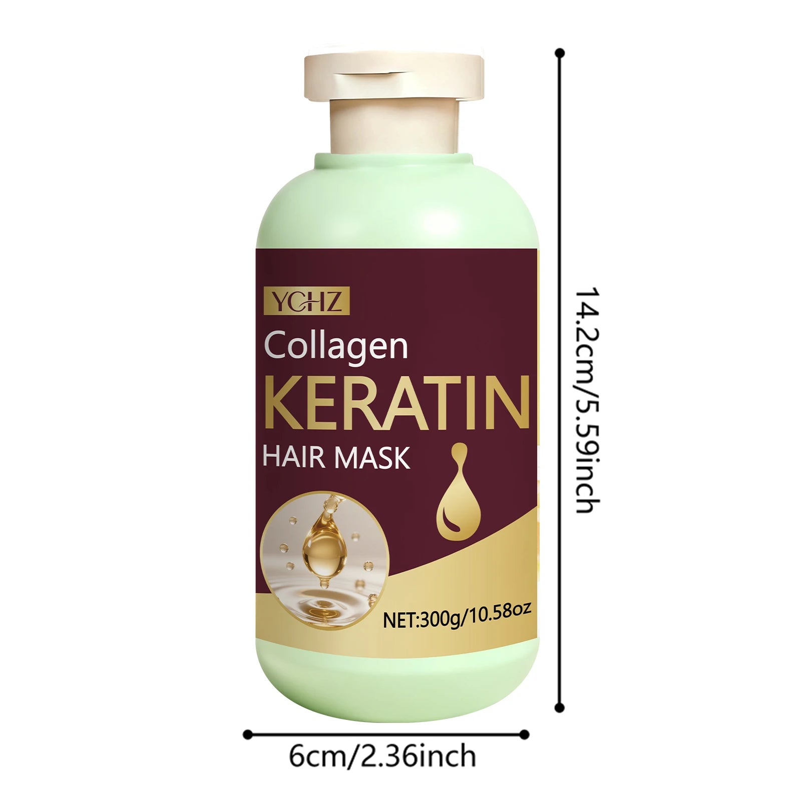 Collagen Hair Mask 300g – Nourishes Dry & Curly Hair