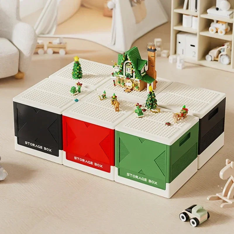 Household large capacity storage box, multifunctional storage box, building block storage box, children's toy storage box Oasis Select