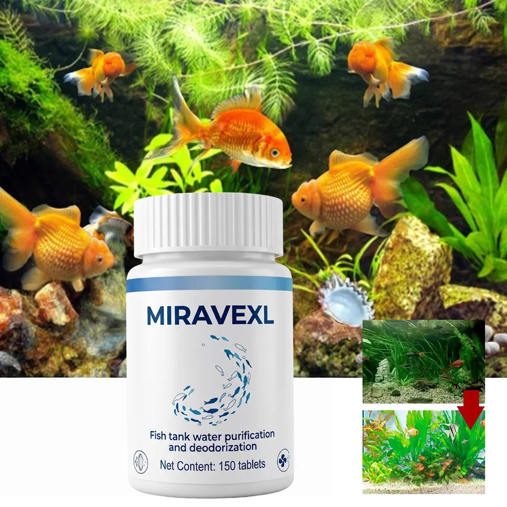 Aquarium Water Clarifying Tablets for Cleaning & Purification, Removes Odors & Cloudiness, Safe for All Fish & Aquatic Plants Oasis Select