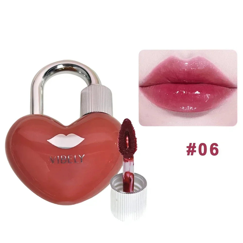 Vibrant Color Water Gloss Lip Gloss Lockheart Sweet Hydrating Mirror Pendant Lipstick Non Long Lasting Makeup Oasis Select 06 Wine Stained Ya