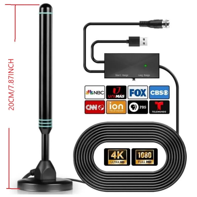 Popular Terrestrial Digital TV Antenna, Indoor/Outdoor Suction Cup TV Antenna, DTMB Home DVB-T2 Antenna Oasis Select Blue