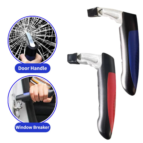Car Handle Cane Vehicle Door Grab Bar 2 in 1 Non-Slip Window Breaker, Stand Assist Mobility Tool for Elderly Kids Safety Oasis Select