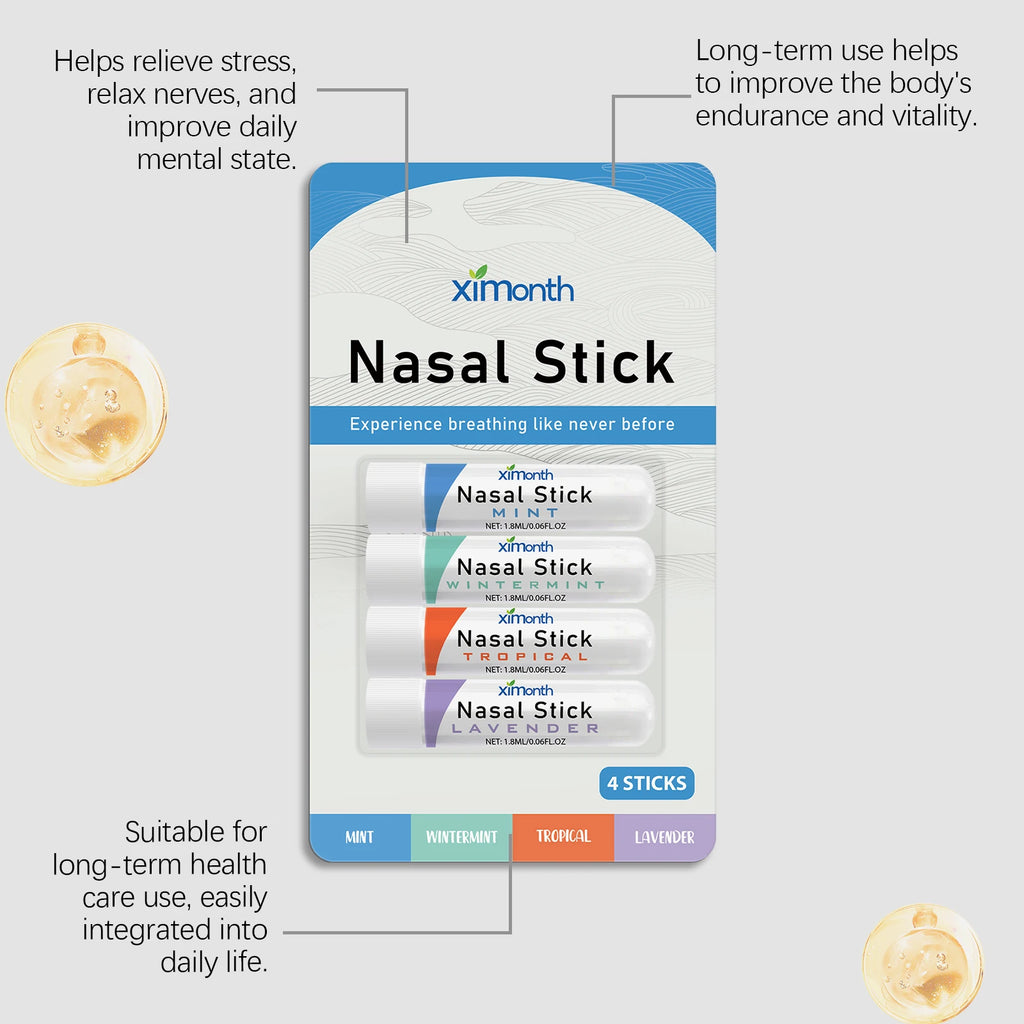 Nasal Inhaler Sticks Set – Natural Cooling Fresh Breathing Nasal Inhaler Sticks Oasis Select