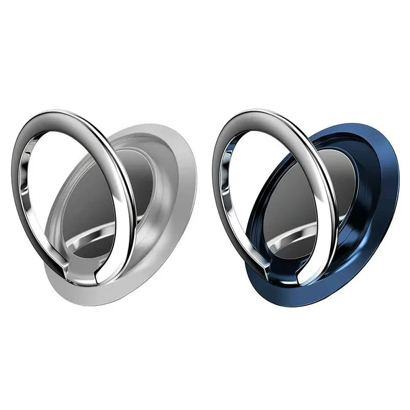 1/2pcs 360 ° Rotatable Ring Phone Holder, General Motors Magnetic Holder, Phone Back Sticker Pad Holder, Holder Oasis Select Silver-Blue