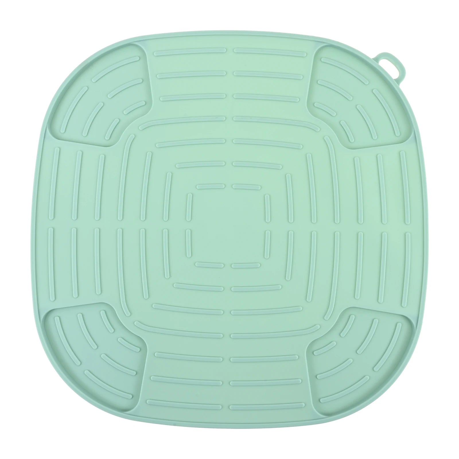 1Pc 10.23" Silicone Air Fryer Mat Heat Resistant 446°F for Ninja FN101GY Non-Slip Dishwasher Safe Countertop Protector Trivet Oasis Select Light Green 10.23inch x 10.23inc