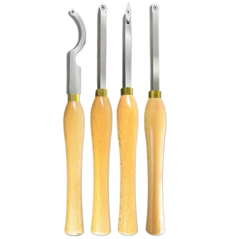 Hard Alloy Wood Lathe Tool Set – Swan Neck & Ergonomic Handle