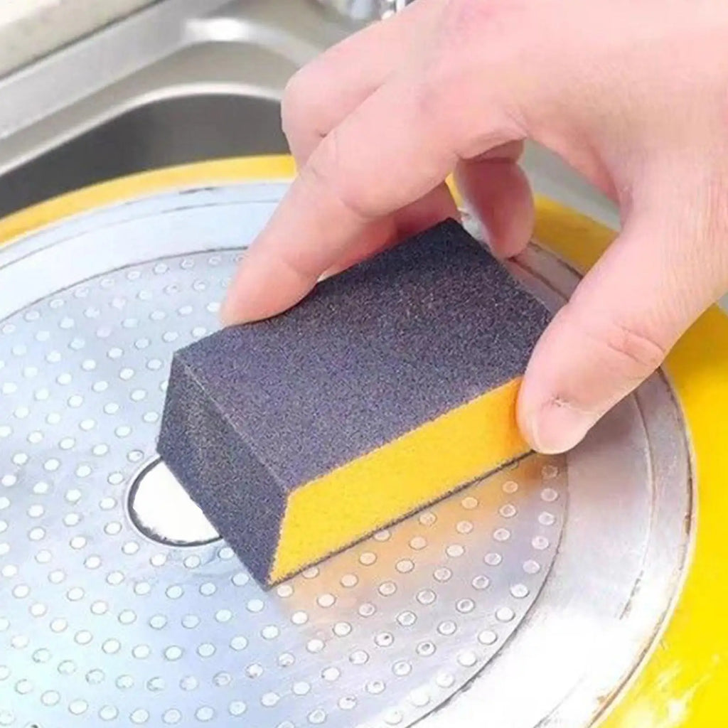 Nano Cleaning Sponge Carborundum Sponges Rust Removal 3 Pieces Heavy Duty Non-Scratch for Restaurant Catering Event Food Oasis Select