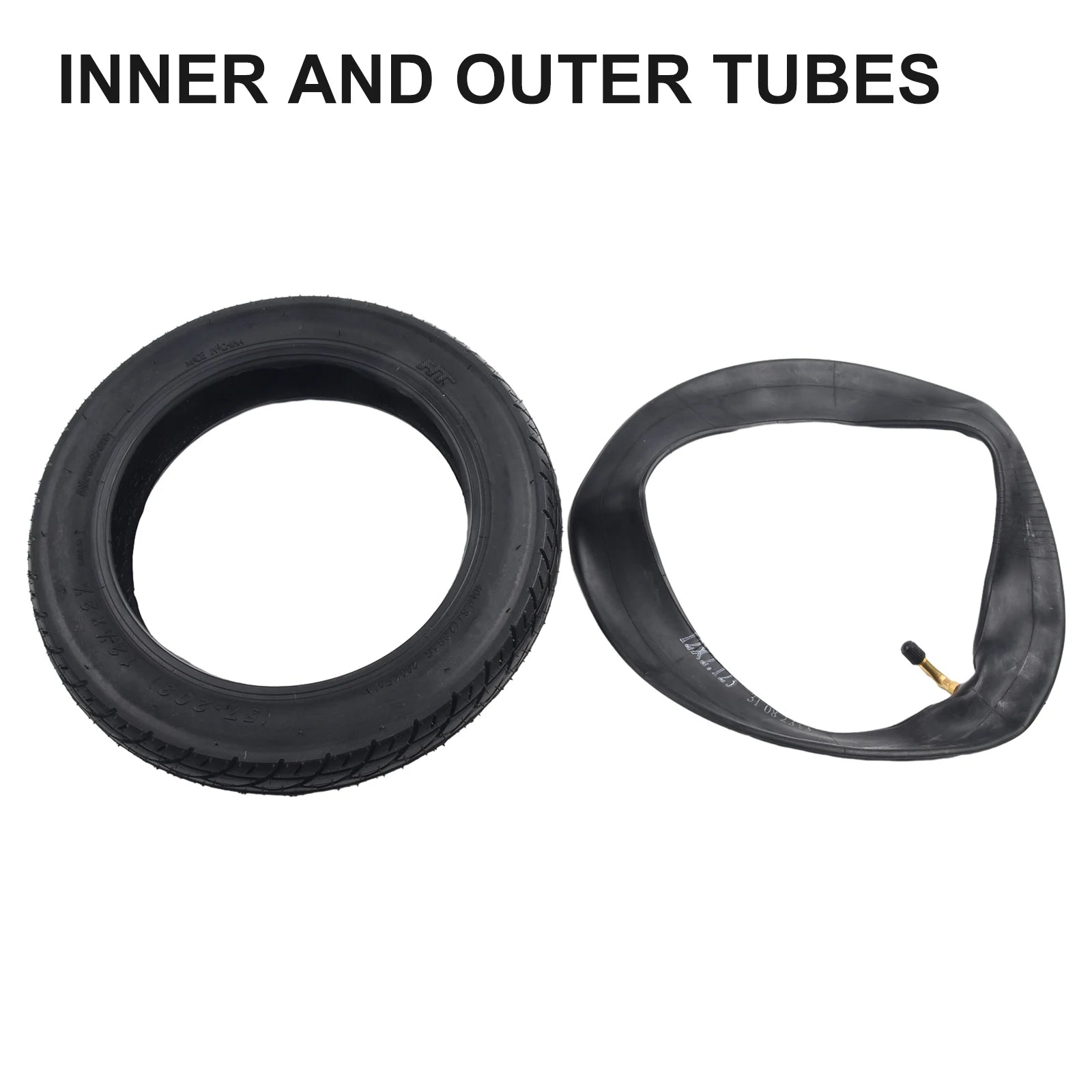 InnerOuter Tire Tube Set for Electric Scooter 1212\\ x 214\\ Rubber Material Inner Diameter 203MM Outer Diameter 300MM Oasis Select inner and outer tube