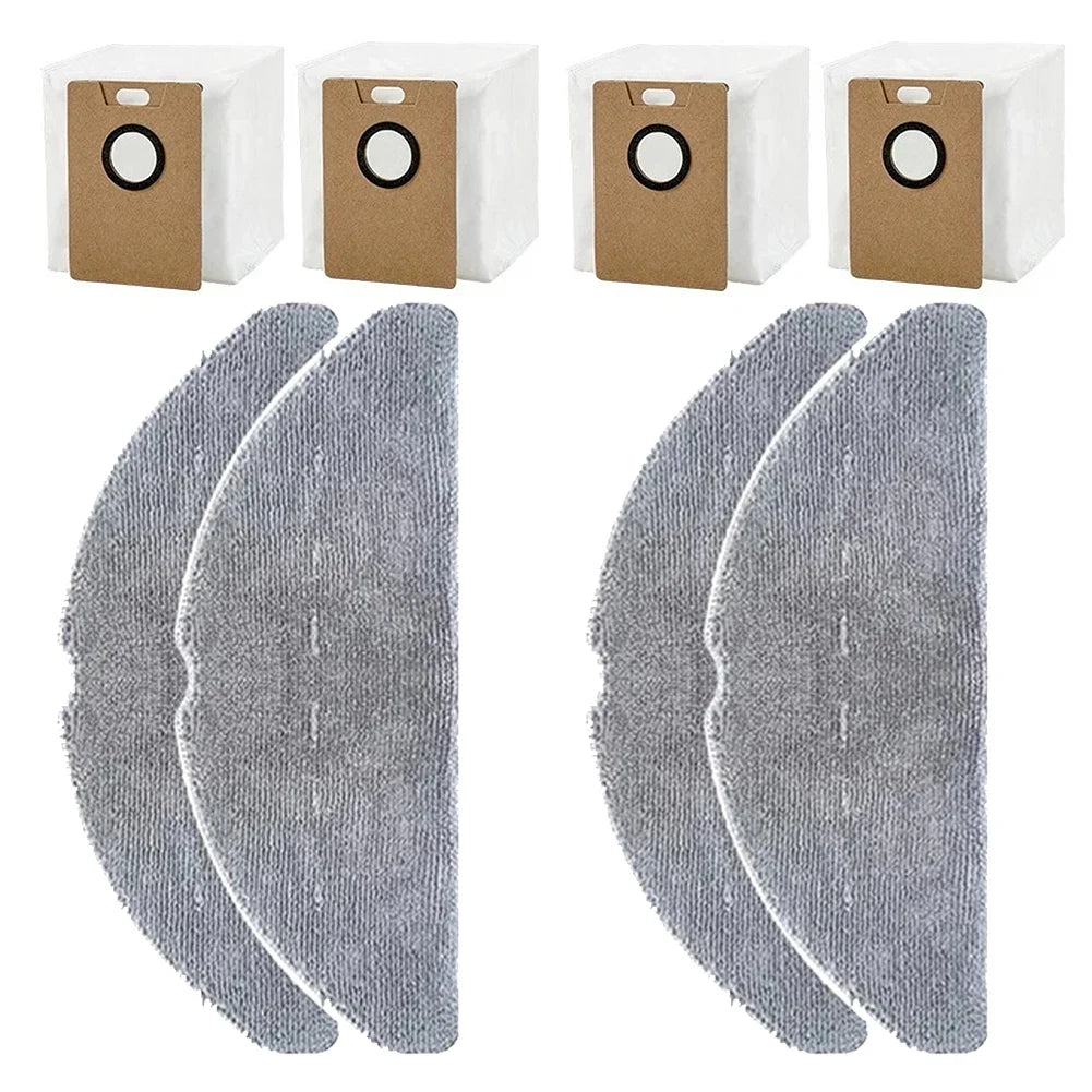 8Pcs Dust Bag And Mop Cloth Kit Replacement Parts For Lubluelu B40 B40 Plus Robot Vacuum Cleaner Accessories Oasis Select