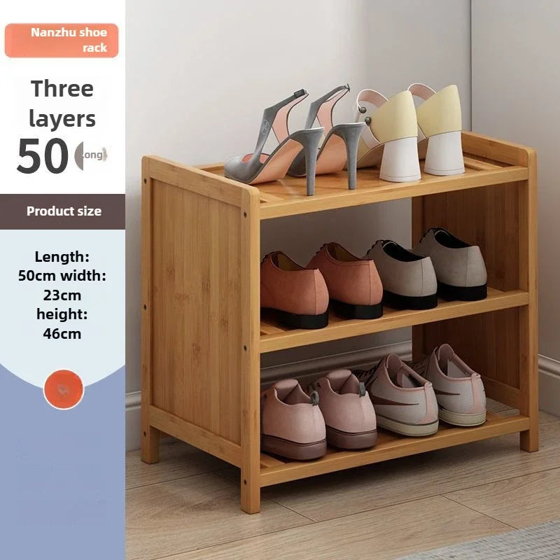 Multi-functional Space-saving shoe rack Multi-layer bamboo shoe rack Storage dust-proof storage shoe rack Oasis Select Layer A