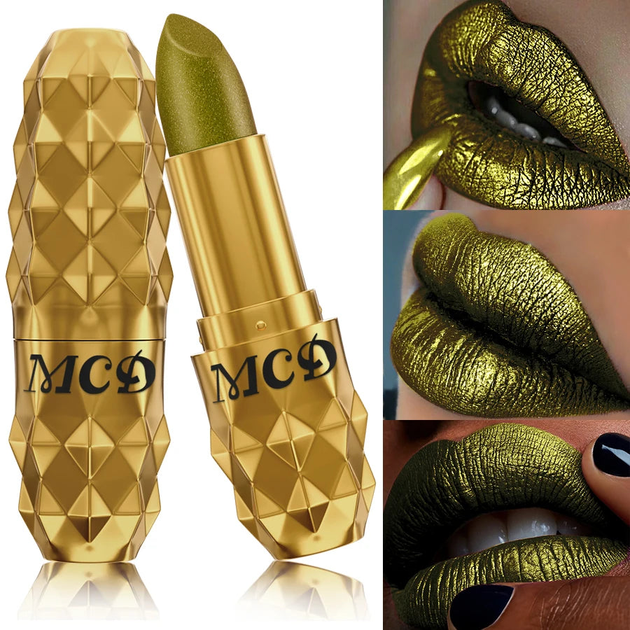 MCD Smoky Green Glitter Lip & Eye Tint Pen – Waterproof Shimmer