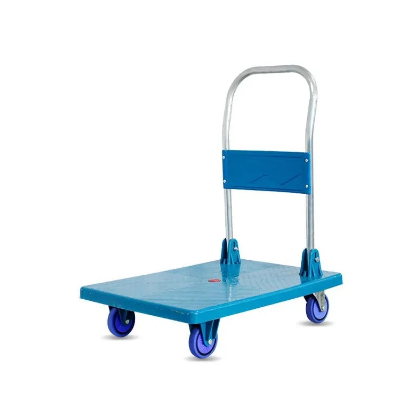 Trolley Portable Folding Silent Casters Handling Goods Trolley Silent Flat Truck Oasis Select