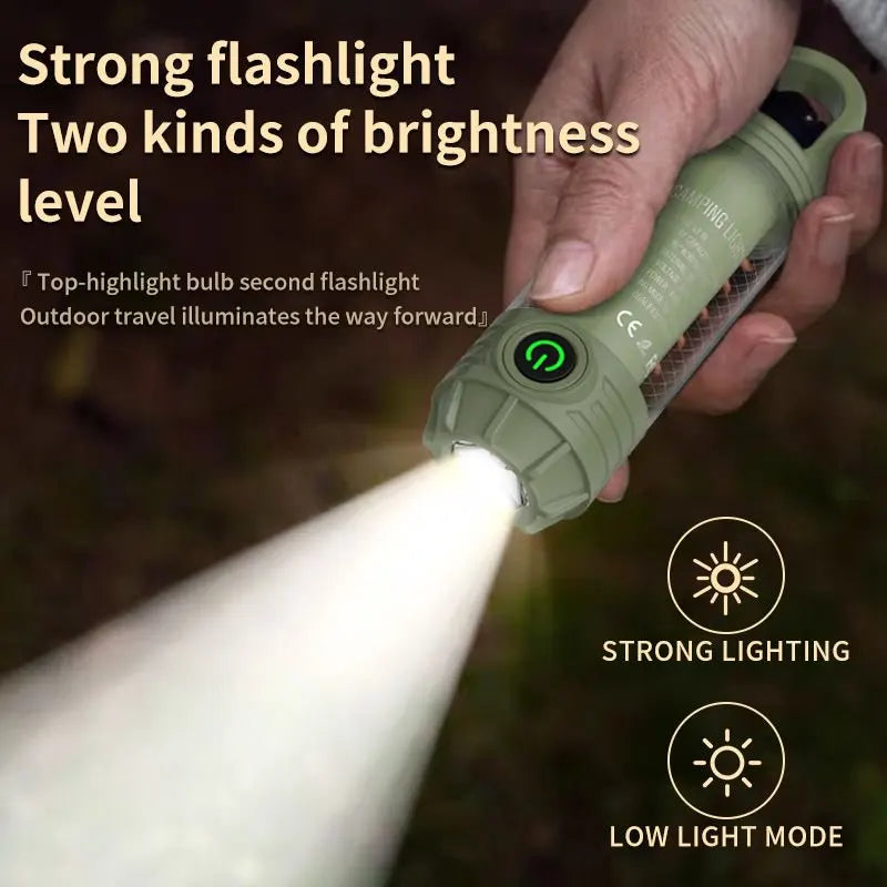 POCKETMAN 6-Mode Rechargeable LED Camping Lantern & Flashlight