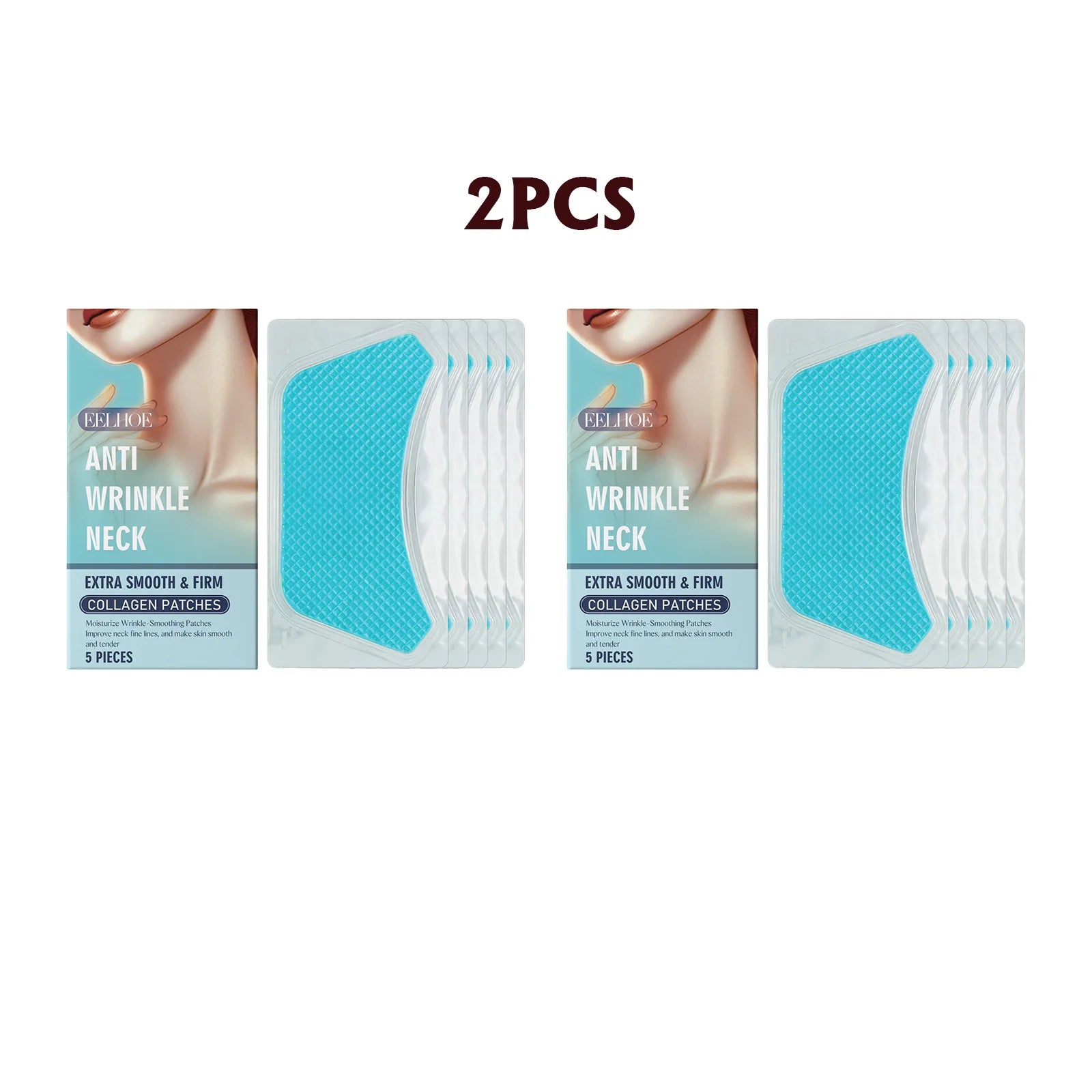 Eelhoe Collagen Neck Mask Patches – Firm, Lift & Hydrate Collagen Neck Mask Oasis Select 2pcs