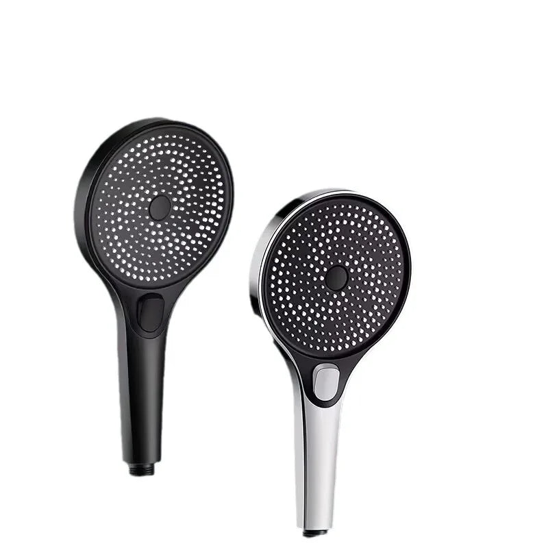 New High Pressure Big 130mm Shower Head Black 3 Modes Water Saving Spray Nozzle Massage Rainfall Shower Bathroom Accessories Oasis Select