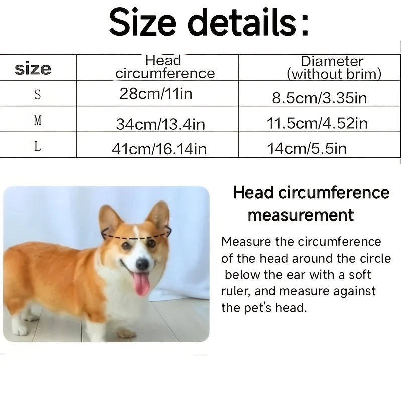 1pc Pet Sun Hat Spring Summer Uv-Protective Dog Cat Hat Bowknot Pets Outdoor Breathable Mesh Porous Outdoor Protection Cap Oasis Select