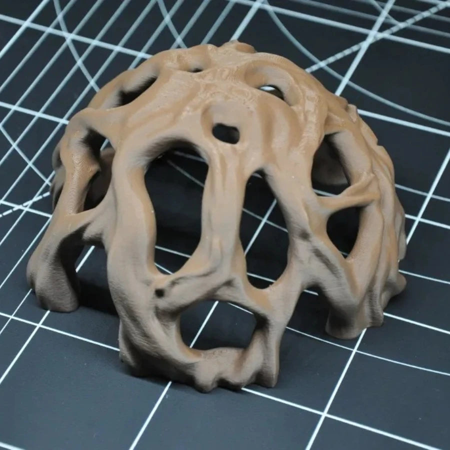 Aquarium Hiding Cave Natural 3D Printing Ornament Hollow Hideout for Fish Reptile Shelter for Geckos Lizards Tank Decor Oasis Select