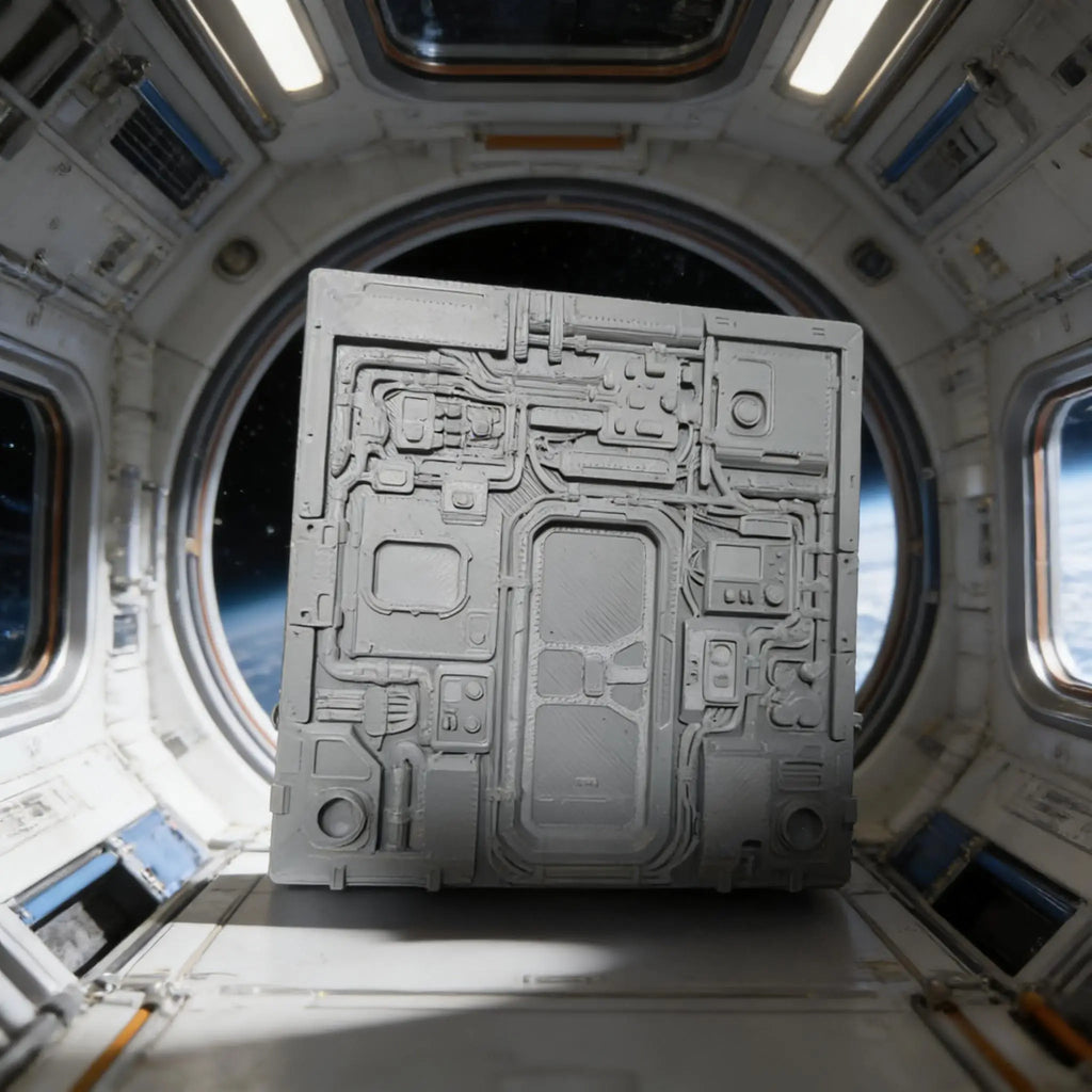 Sci-Fi Spaceship Interior Wall Tile - Industrial Futuristic Station Panel, Cyberpunk Terrain Base for Miniature Scenery Oasis Select