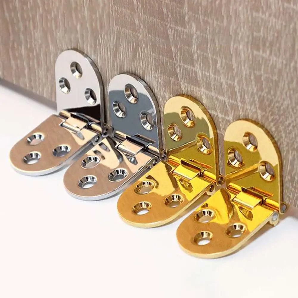 Zinc Alloy Cabinet Hinges 180 degree Door Semicircle Door Hinge Butterfly-shaped Flush Hinges Oasis Select