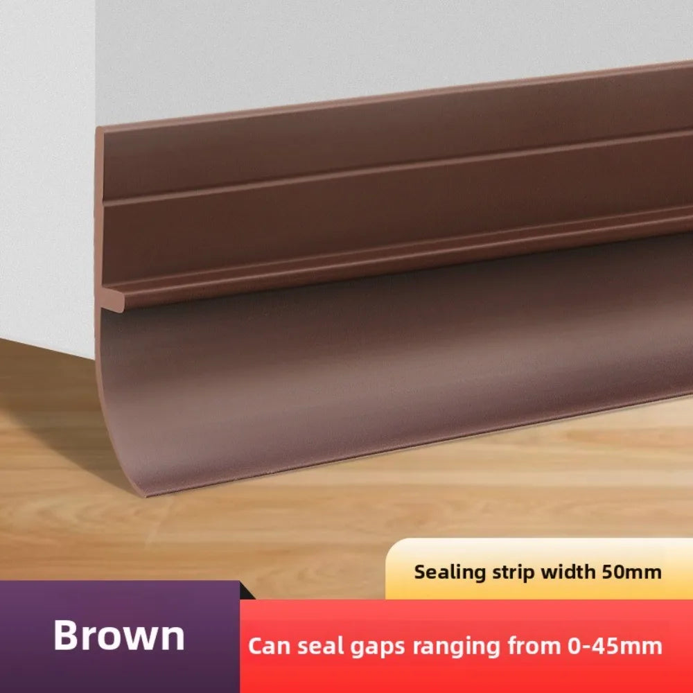 Noise Reduction Door Draft Stopper Self-adhesive Insect Prevention Weather Stripping Thickened 100cm Sound Barrier Bedroom Oasis Select 50mm-Brown