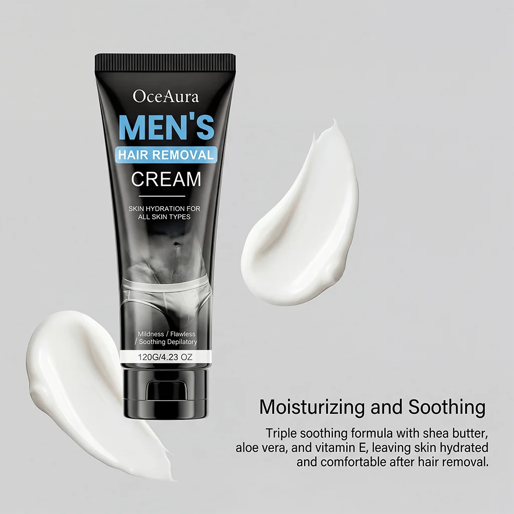 Men's Gentle Hair Removal Cream – Fast, Smooth & Hydrating Hair Removal Cream Oasis Select