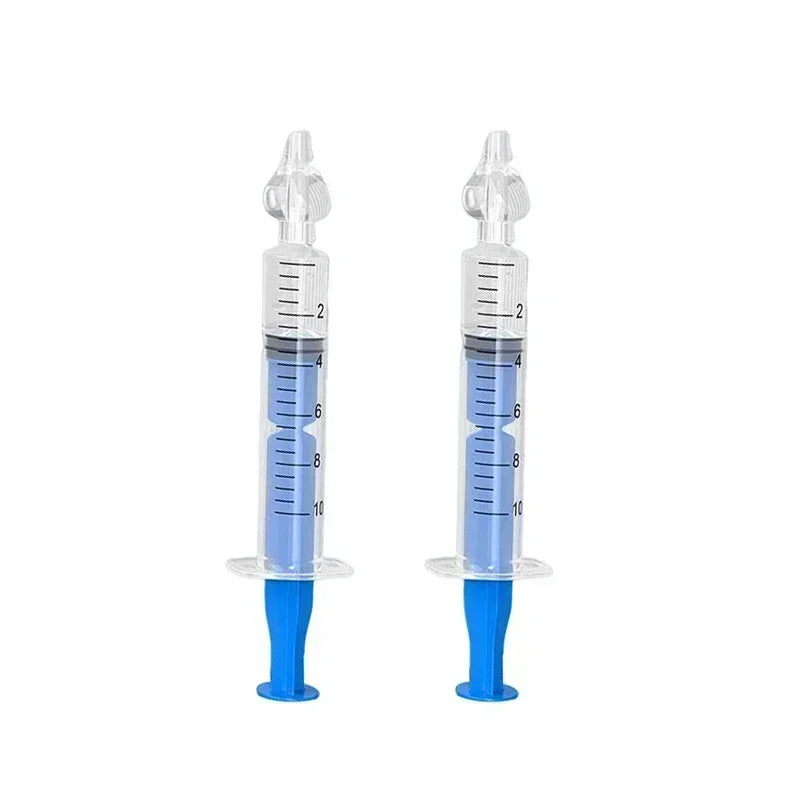 10ML Baby Nasal Aspirator Syringe Baby Nose Cleaner Rhinitis Nasal Washer Irrigator Baby Nose Washing for Children Oasis Select 2PCS Blue