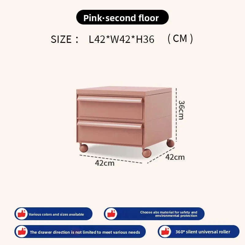 Removable Panda Cabinet Medieval Bedside Table Ins Plastic