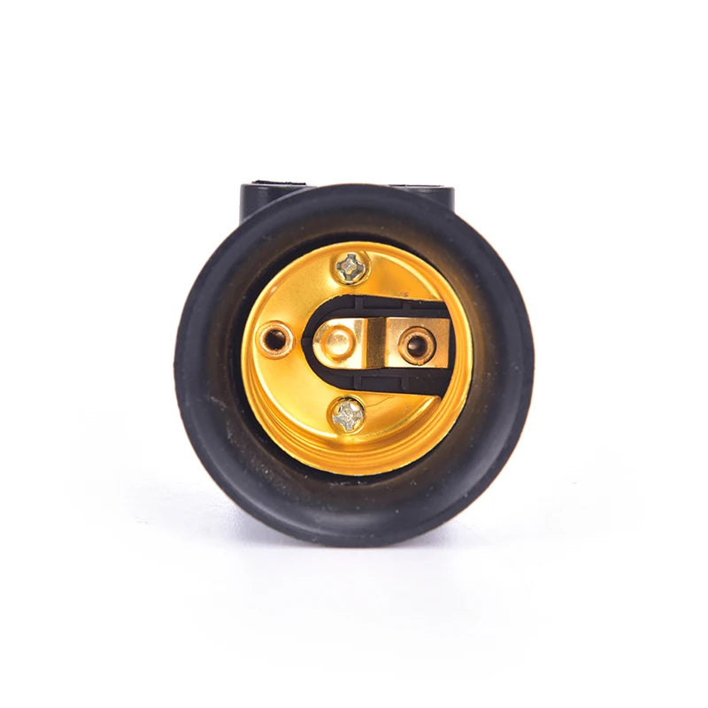 PBT Fireproof E27 Bulb Adapter Lamp Holder Base Socket Conversion with EU Plug Oasis Select