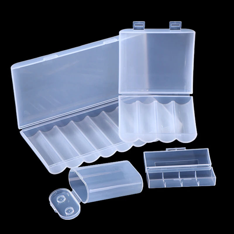 New 1/3PCS 1 Section/2 Section/4 Section/8 Section 21700 Battery Anti Fall Protection Box 21700 Battery PP Plastic Storage Box Oasis Select