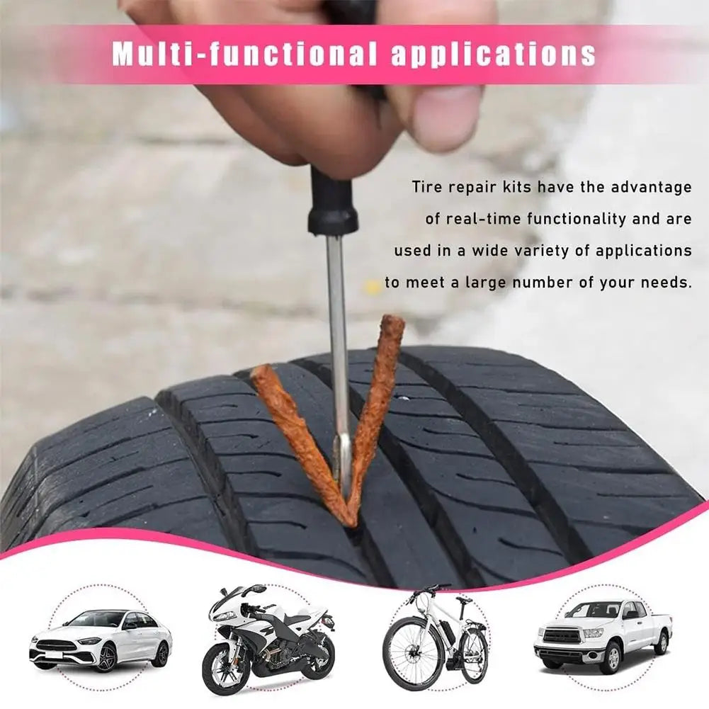 Universal Tubeless Tire Repair Kit – Car, Bike & Motorcycle Tire Repair Kit Oasis Select