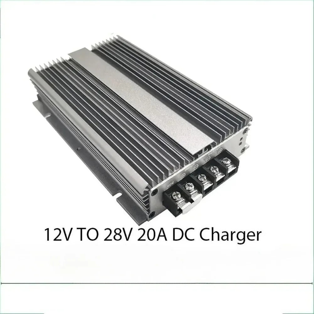 Charger 12V to 24V DC DC 10A-20A Step Up Converter for 28V Lead Acid Battery and 29.2V Lipo Auxiliary Battery RVs Boat Car Oasis Select