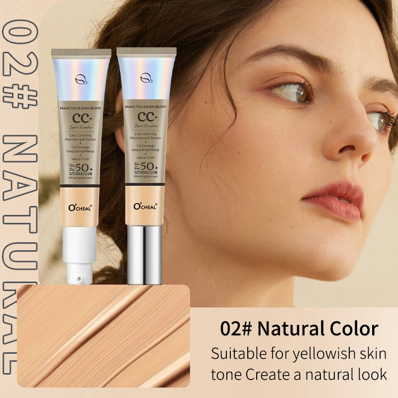 Ocheal CC Cream SPF 50+ Foundation, Concealer & Primer 30g