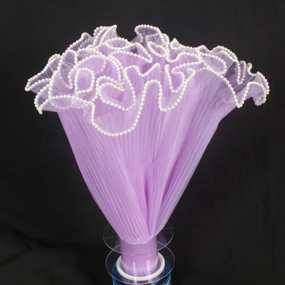 Pearl Lace Wave Mesh Flower Wrapping Roll | Bouquet Gift Wrap