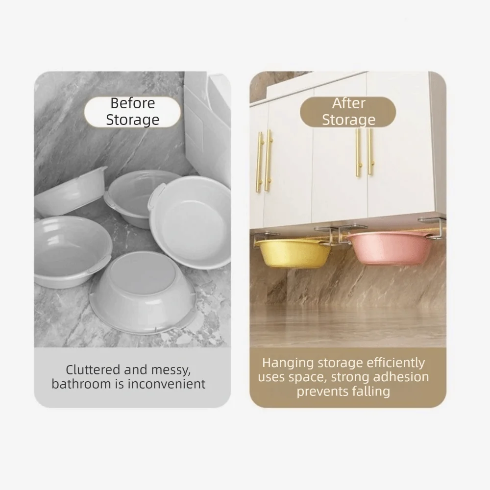 Stainless Steel Wall Hook – Sponge, Pot Lid & Board Holder