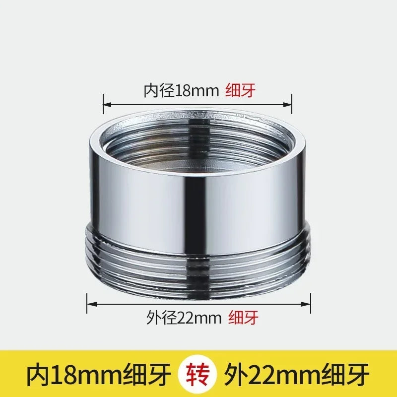 Brass Silver Water Faucet Coupler 1/2 To M16 M18 M20 M22 M24 M28 Thread Connector Fittings For Bubbler Kitchen And Bathroom Oasis Select N18W22