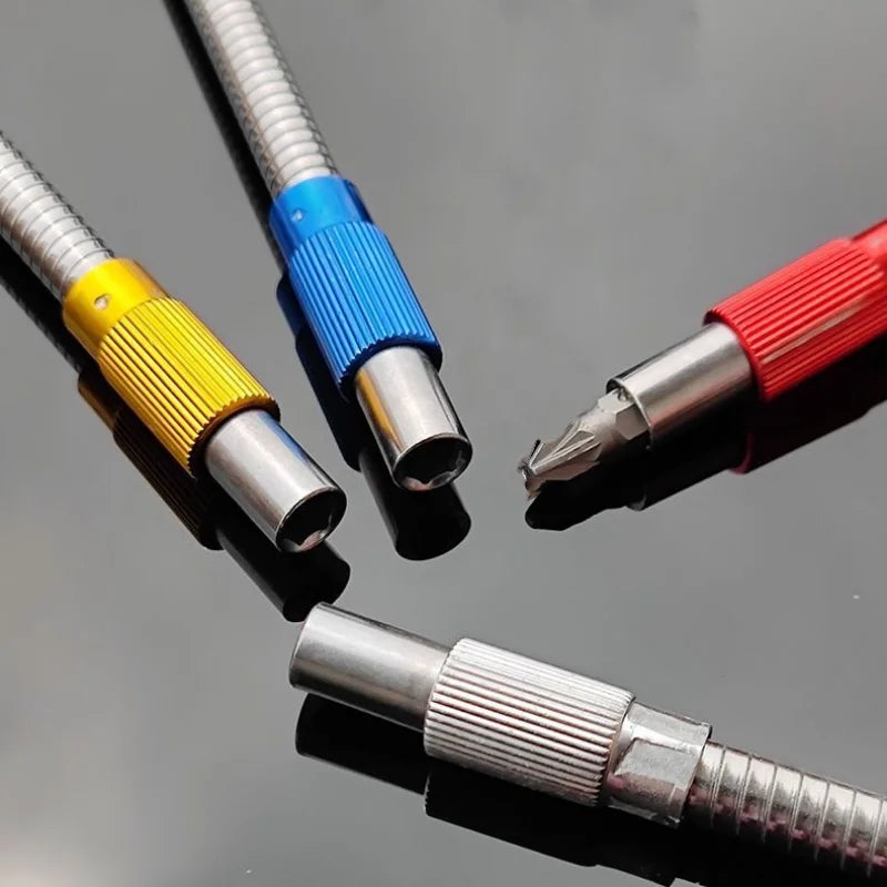 Flexible Drill Bit Extension Hexagonal Shank Bendable Impact Bit Extension Universal 25cm Metal Flexible Shaft Extension Bit Oasis Select