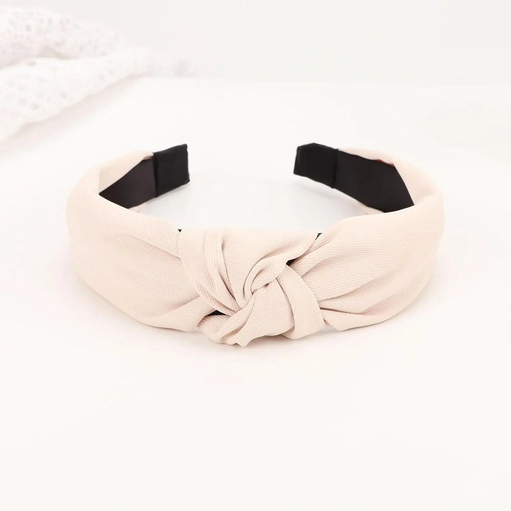 2/4PCS Boho Knotted Headbands Wide Soft Stretch Non Slip Women Daily Yoga Travel Printed Solid Mix Hair Accessories Oasis Select
