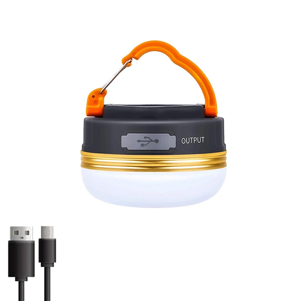 10W 1800MAH COB+LED Camping Lantern USB Rechargeable High Power Portable Tents Lamp Outdoor Hiking Night Fishing Hanging Lamp Oasis Select 1PC