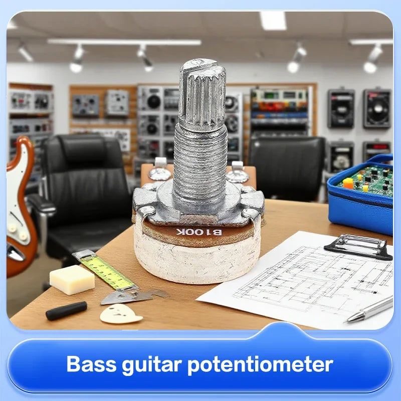 A500K B500K A250K B250K A50K B50K A25K B25K Potentiometer Splined Small Pot Electric Guitar Bass Effect Amp Tone Volume18mm Oasis Select