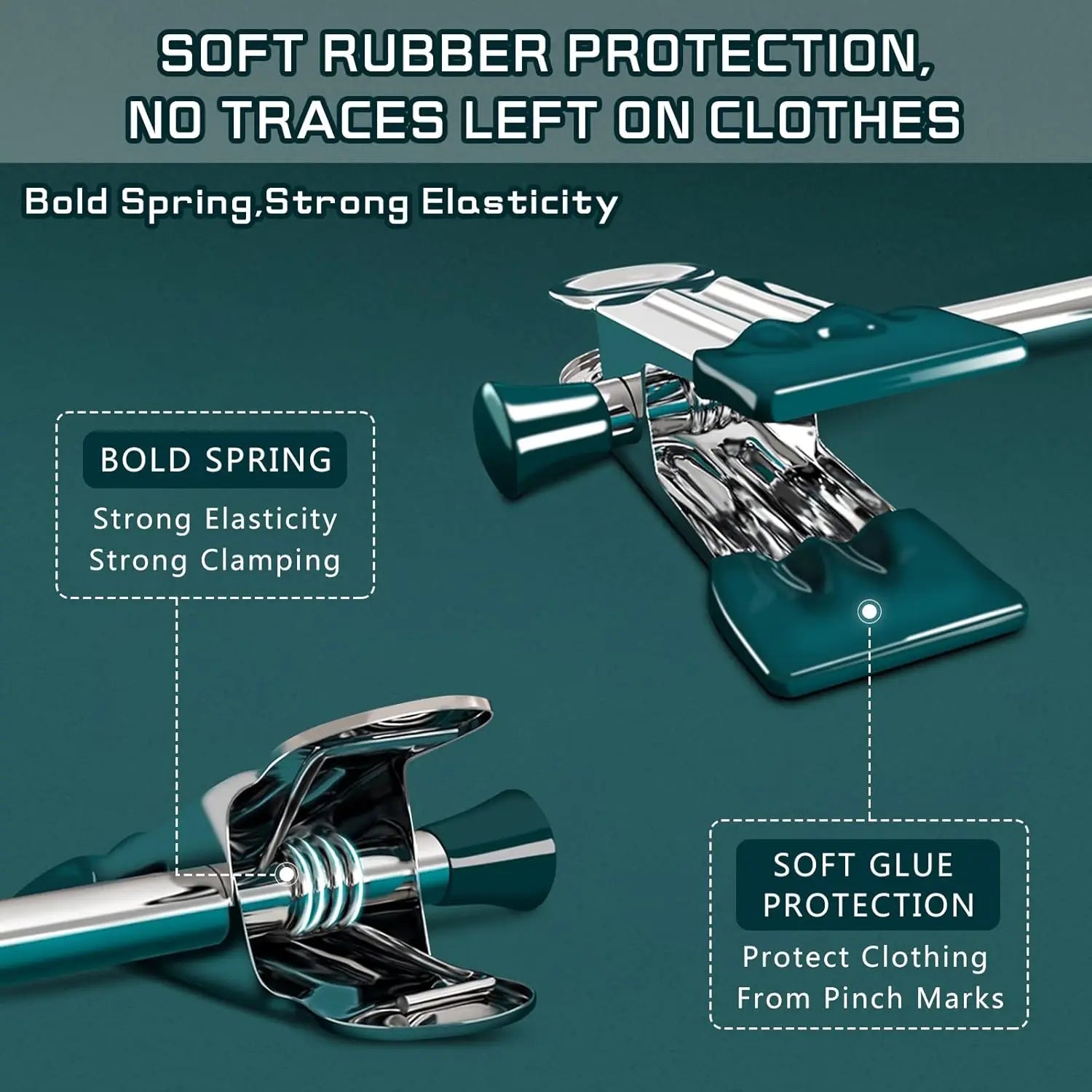 Adjustable Pants Hangers with Non-Slip Clips for Skirts & Jeans