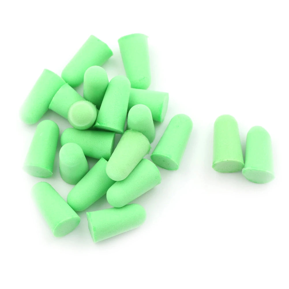 20pcs Universal Ultra Soft Foam Earplug Noise Cancelling Rebound Ear Plugs For Sleeping Snoring Work Loud Sound Reduction Oasis Select 0 Green