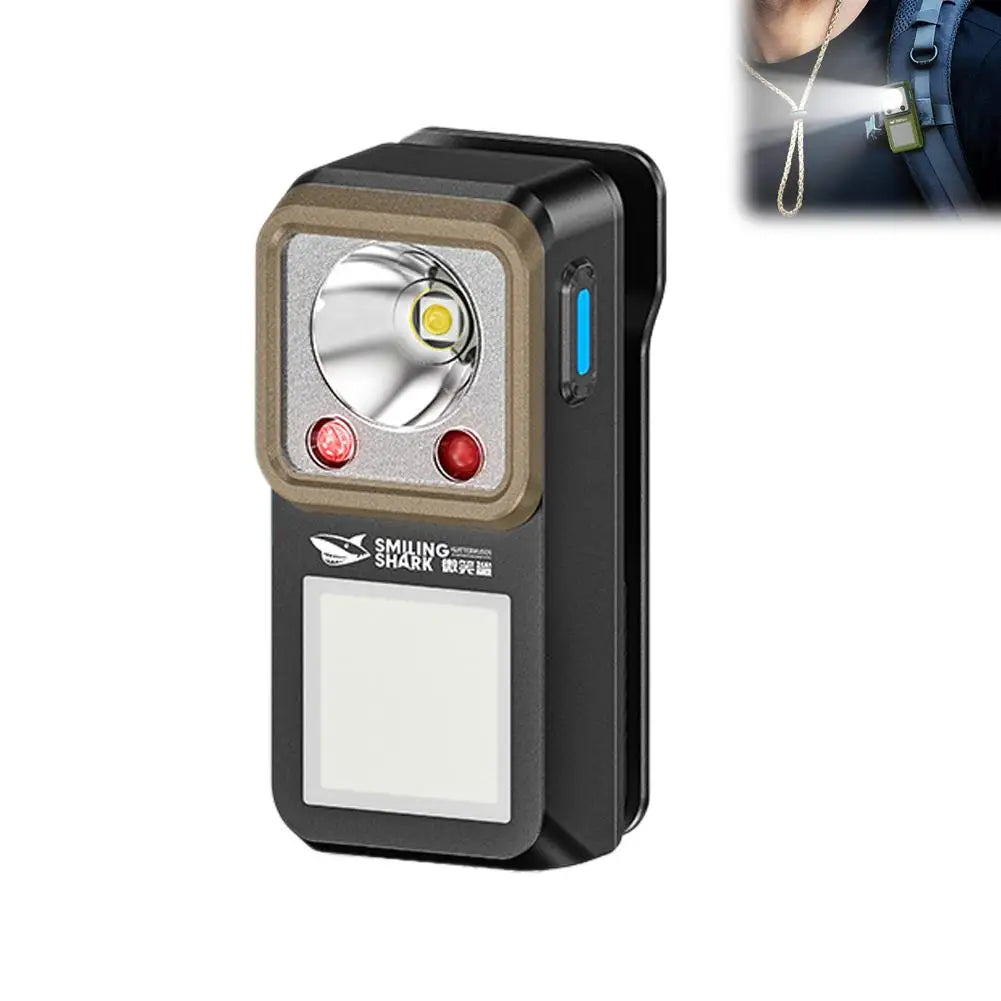 LED Magnetic Clip-On Flashlight | 6 Modes Rechargeable Light