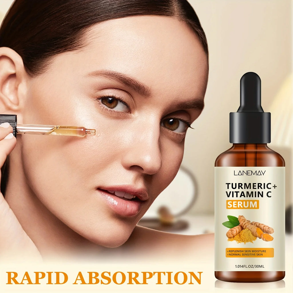 Turmeric & Vitamin C Face Serum – Hydrating Drops for All Skin