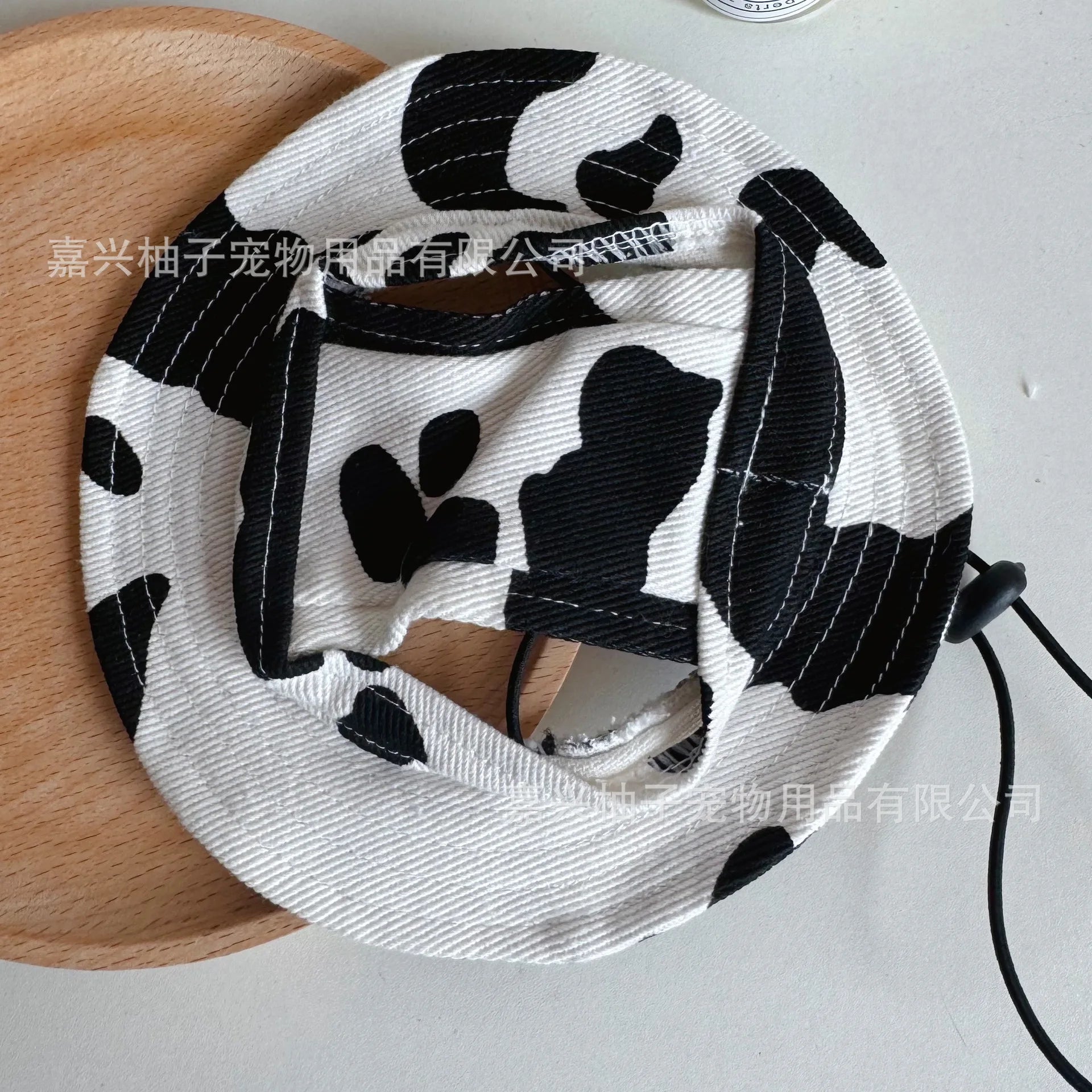 Cat Pet Hats, Sun Hats, Sun Protection Camping Dog Hats, Denim Cotton Fisherman Hats cat hat dog birthday Oasis Select Black and white cow L