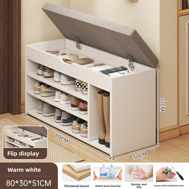 The shoe change stool is at the door the shoe cabinet, the sitting stool is extremely narrow can sit on the shoe rack Oasis Select 10