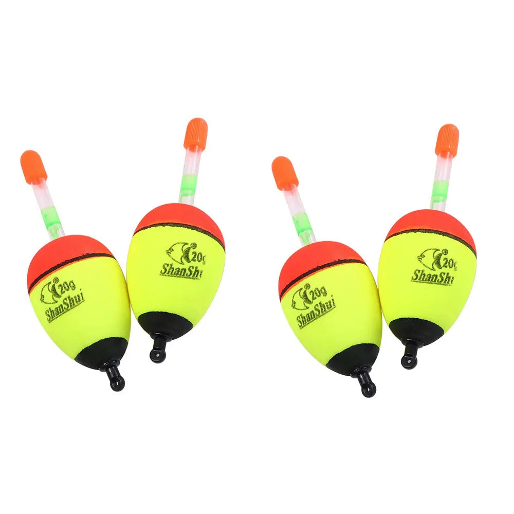 2/4/8Pcs EVA Float Fish Bait Luminous Rock Fishing Sea Fishing Foam Float Float Light Stick Fishing Float Fishing Bobber Oasis Select 20g 4pcs