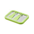 Rolled Ice Cream Maker Pan & 2 Scrapers – Stainless Steel