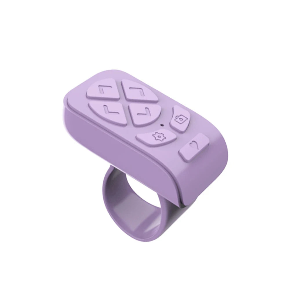 7-Button Bluetooth 5.2 Finger Ring Remote for Phone & Camera