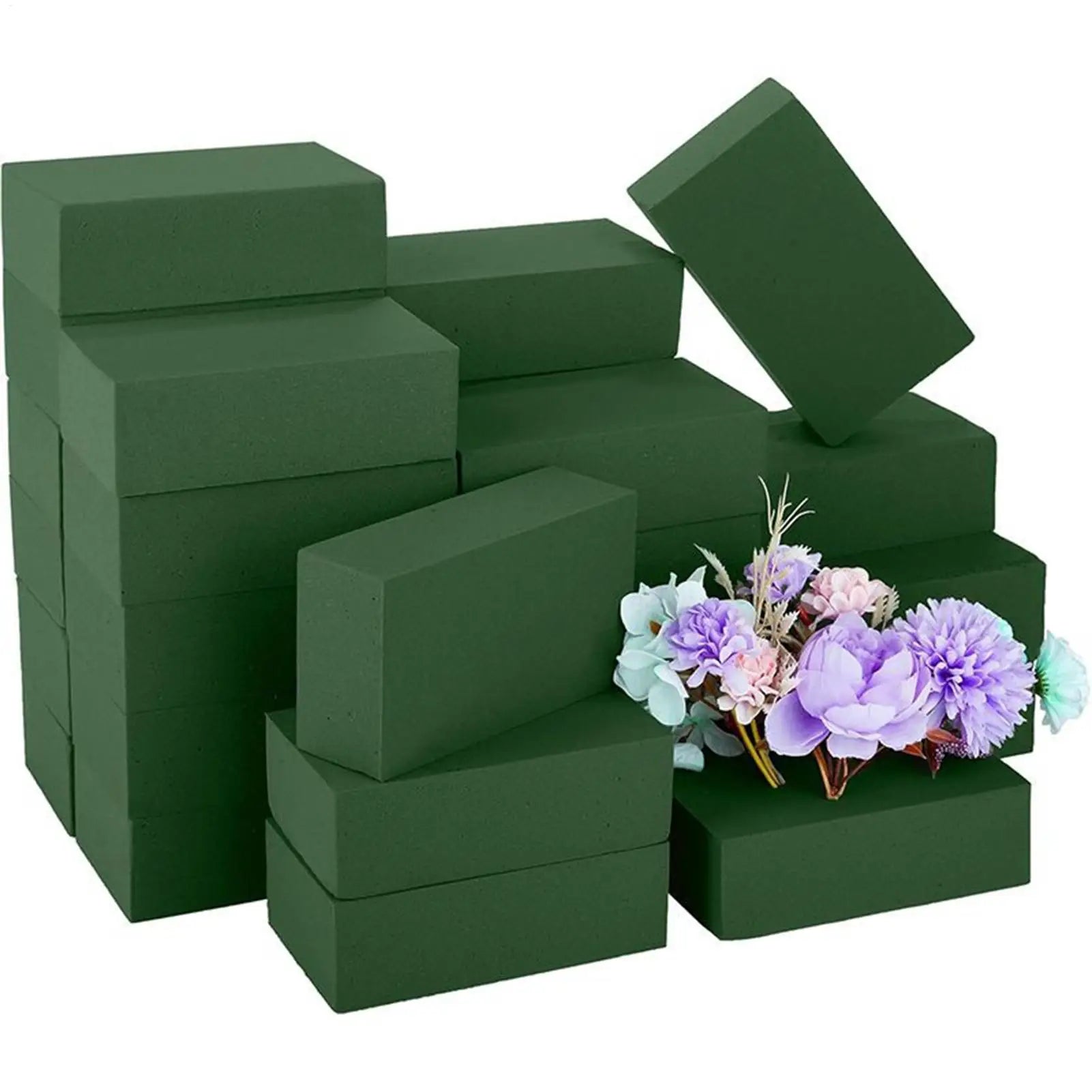 1PC Floral Foam Blocks for Fresh and Artificial Flowers Wet Floral Foam Blocks for Home Wedding Party Holiday Decorations Oasis Select
