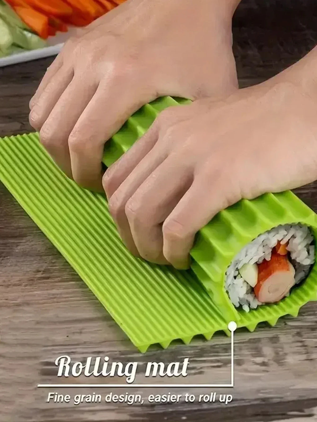 1pc Sushi Making Tool Sushi Roll Mat Seaweed Rice and Vegetable Roll Machine DIY Home Sushi Restaurant Party Kitchen Small Tool Oasis Select